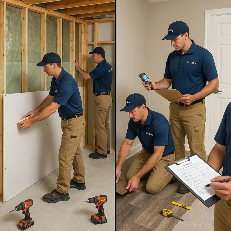 Repairs and Reconstruction process in Glenns Ferry, ID
